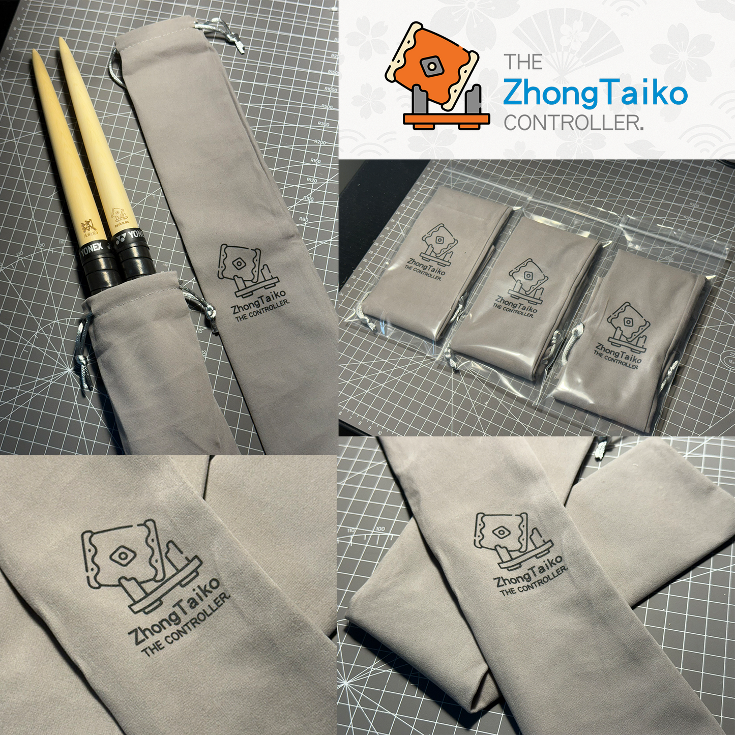 Taiko no Tatsujin Drumstick Storage Pouch