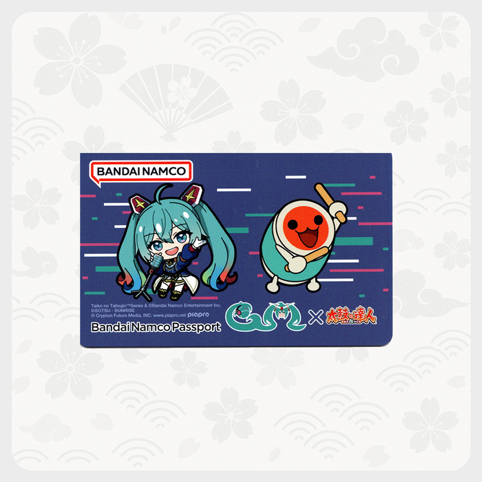 Taiko no Tatsujin × Hatsune Miku × Gundam Limited Banapassport Card