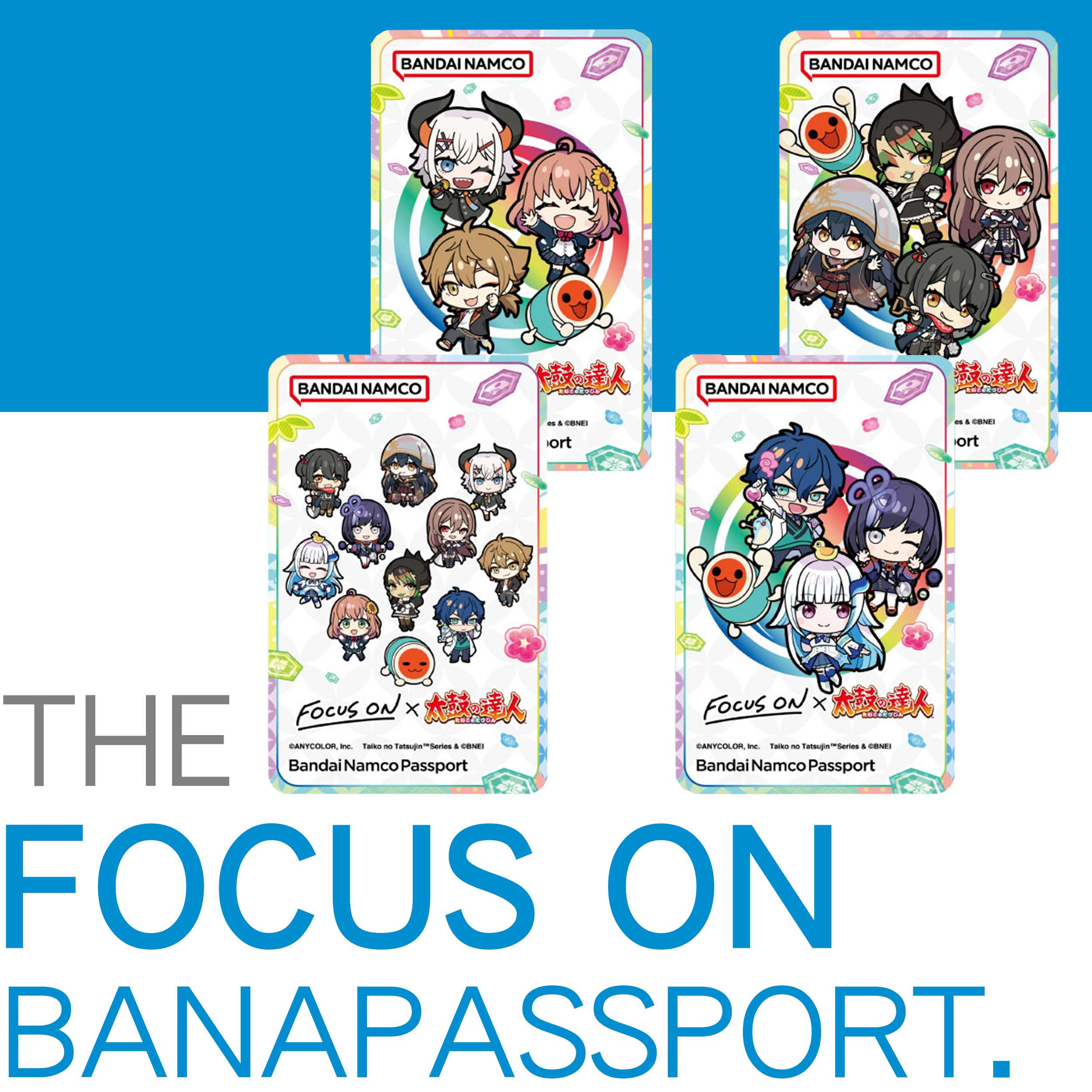 FOCUS ON × Taiko No Tatsujin Limited Banapassport Card | Rare FOCUS ON × Taiko No Tatsujin Limited Banapassport Card | Rare
