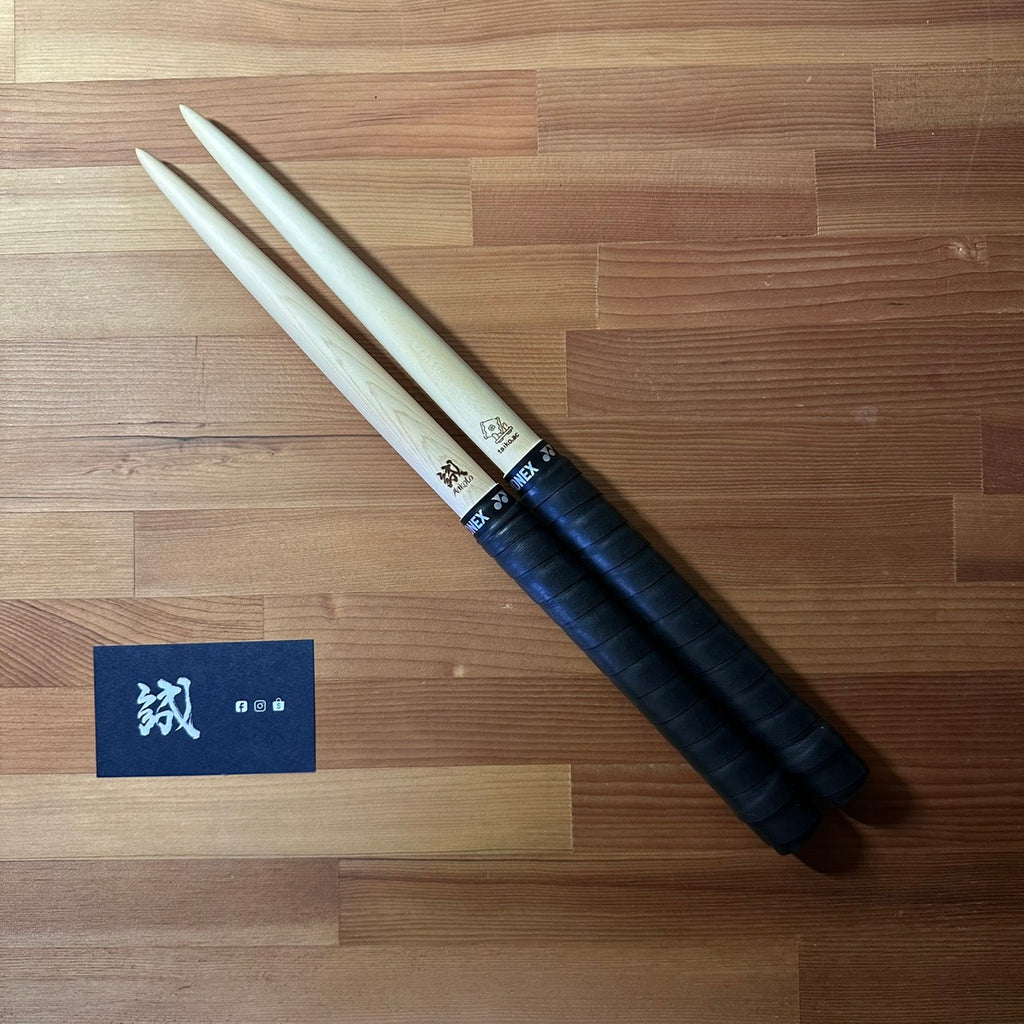 "誠 Makoto" Maibachi — Premium Hand-Finished Taiko Drumsticks (Hiba / Sonido / Hinoki)